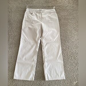 Eileen Fisher Women's Cream Straight Leg Pants M